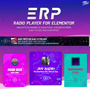 Erplayer - Radio Player for Elementor supporting Icecast, Shoutcast and more