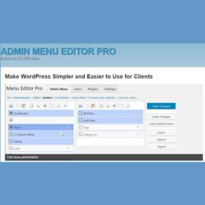Admin Menu Editor Pro Download WordPress Plugin