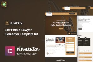 Justos - Template Kit Elementor para escritórios de advocacia e advogados