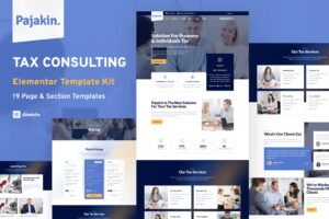 pajakin tax consultant financial advisor template