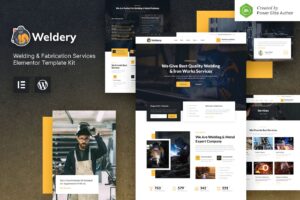 Weldery — Kit de template Elementor para serviços de soldagem e fabricação