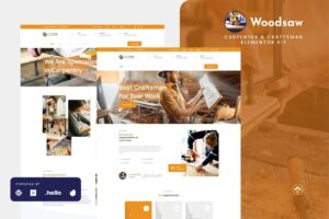 Woodsaw - Template Kit Elementor para carpinteiro e artesão