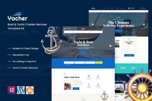 Yachter - Template Kit de serviços de fretamento de barcos e iates