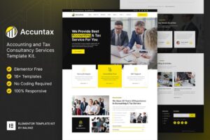 Accuntax - Template Kit Elemento de serviços de consultoria tributária e contábil