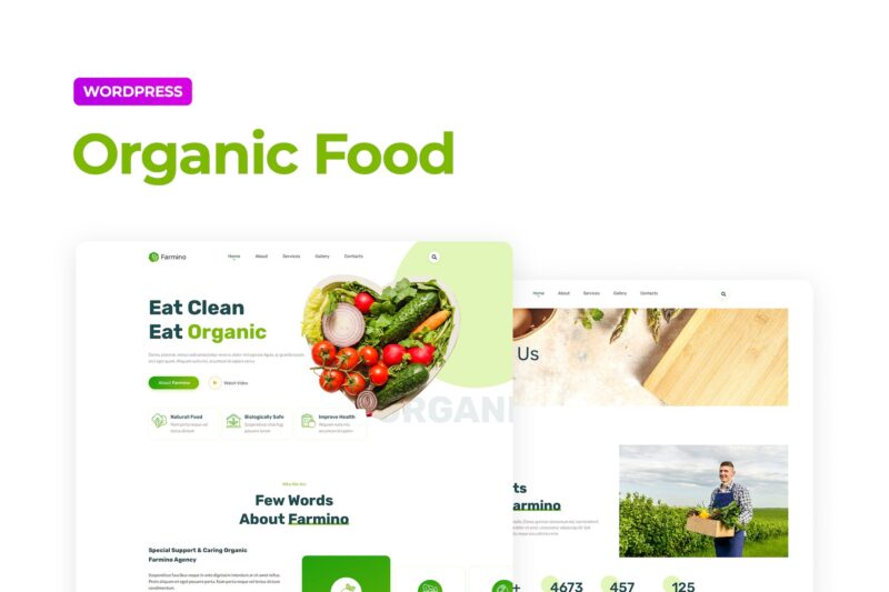 Farmino — Organic Food Template Kit