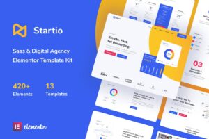 Startio - Template Kit Elementor para Agência digitais e Saas