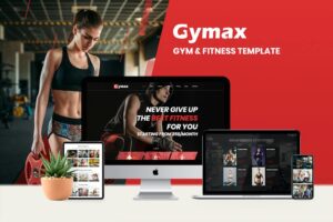 Gymax - Template Kit Elementor de ginástica e fitness