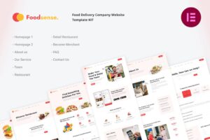 FoodSense | Food Delivery Elementor Kit Template