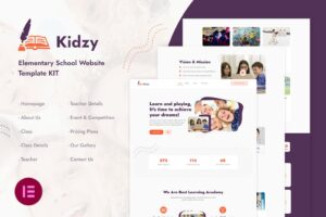 Kidzy | Elementary Elementary Kit Template