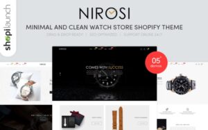 Nirosi - Minimal & Clean Watch Store Shopify Theme