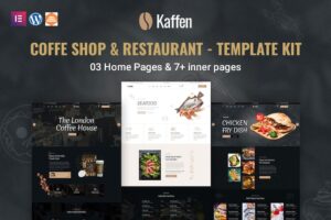 Kaffen - Template Kit Elementor para cafetaria e restaurante