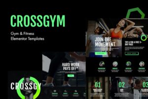 CrossGym – Gym and Fitness Elementor Template Kit