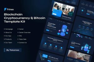 Frinex | Template Kit de criptomoeda e Bitcoin Elementor Blockchain