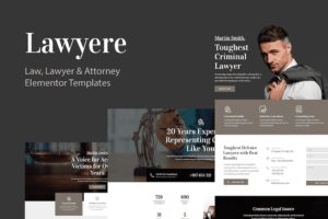 Lawyer - Legal and Lawyer Elementor Template Kit