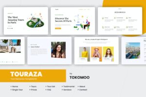Touraza | Kit de plantillas de Elementor para agencias de viajes y turismo