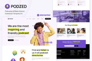 Podzed - Elementor Template Kit for Podcaster and Radio Station