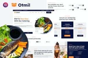Otmil - Diet and Clean Food Catering Services Elementor Template Kit