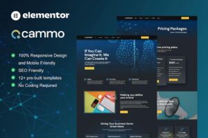 Cammo: kit de plantillas de Elementor para servicios de agencia creativa