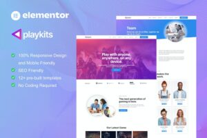 Playkits - Elementor Template Kit for Video Editor and Store