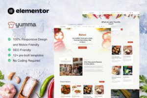 Yumma – Food Recipe Elementor Template Kit