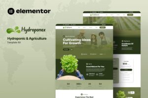Hydroponex - Elementor Template Kit for Hydroponics and Agriculture
