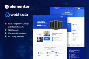 WebHozta - Kit de plantillas de Elementor de servicio de alojamiento