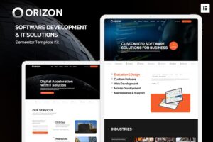 Orizon - Kit de Templates Elementor para Desenvolvimento de Software e Soluções de TI