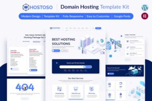 HOSTOSO - Template Kit de serviços de hospedagem e hospedagem na web