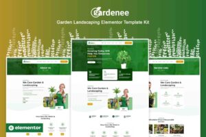 Gardenee - Template Kit Elementor Pro para paisagismo e cuidados com o jardim