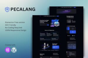 Pecalang — Kit de Template Elementor para serviços de segurança cibernética