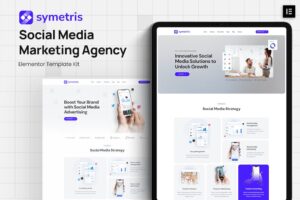 Symetris - Kit de Templates Elementor para Agência de Marketing de Mídias Sociais
