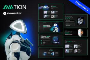 AVATION - Template Kit Elementor para robótica e inteligência artificial