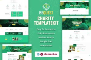 BEQUEST | Template Kit Elementor para caridade e doação sem fins lucrativos