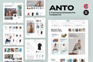 Anto - Kit de modelos Elementor Pro para comércio eletrônico