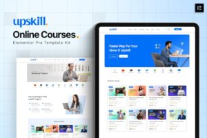Upskill - Kit de modelos Elementor Pro para cursos on-line