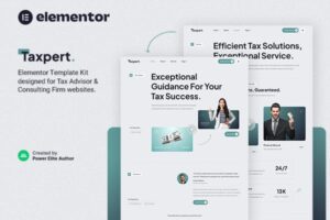 Taxpert — Template Kit Elementor para consultoria e consultoria tributária