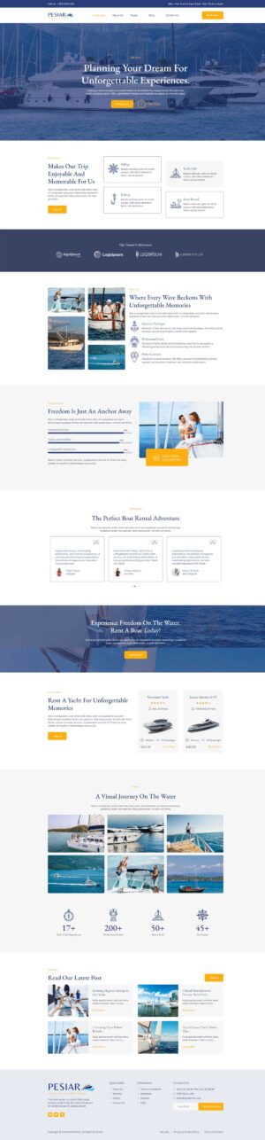 Pesiar - Elementor Template Kit for Yacht Club and Boat Rental