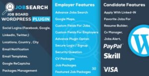 JobSearch WP Job Board WordPress Plugin Nulled Free Download | Baixar | Descargar