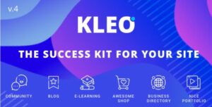 KLEO - Pro Community Focused, Multi-Purpose BuddyPress Theme Nulled Free Download | Baixar | Descargar