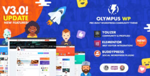 Olympus - Social Networking WordPress Theme Nulled Free Download