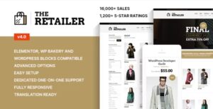 The Retailer - Premium WooCommerce Theme Nulled Free Download