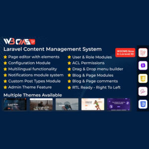 W3CMS-Laravel | Content Management System Download Nulled