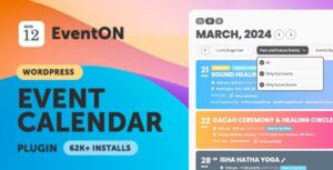 EventON - WordPress Virtual Event Calendar Plugin Nulled Free Download | Baixar | Descragar