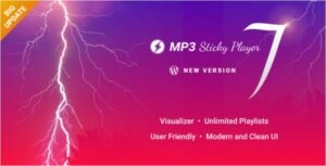MP3 Sticky Player Wordpress Plugin Free Nulled Download | Baixar | Descargar